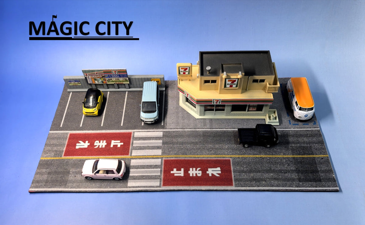 Magic City 1:64 7-Eleven Convenience Store & Parking Lot 110082