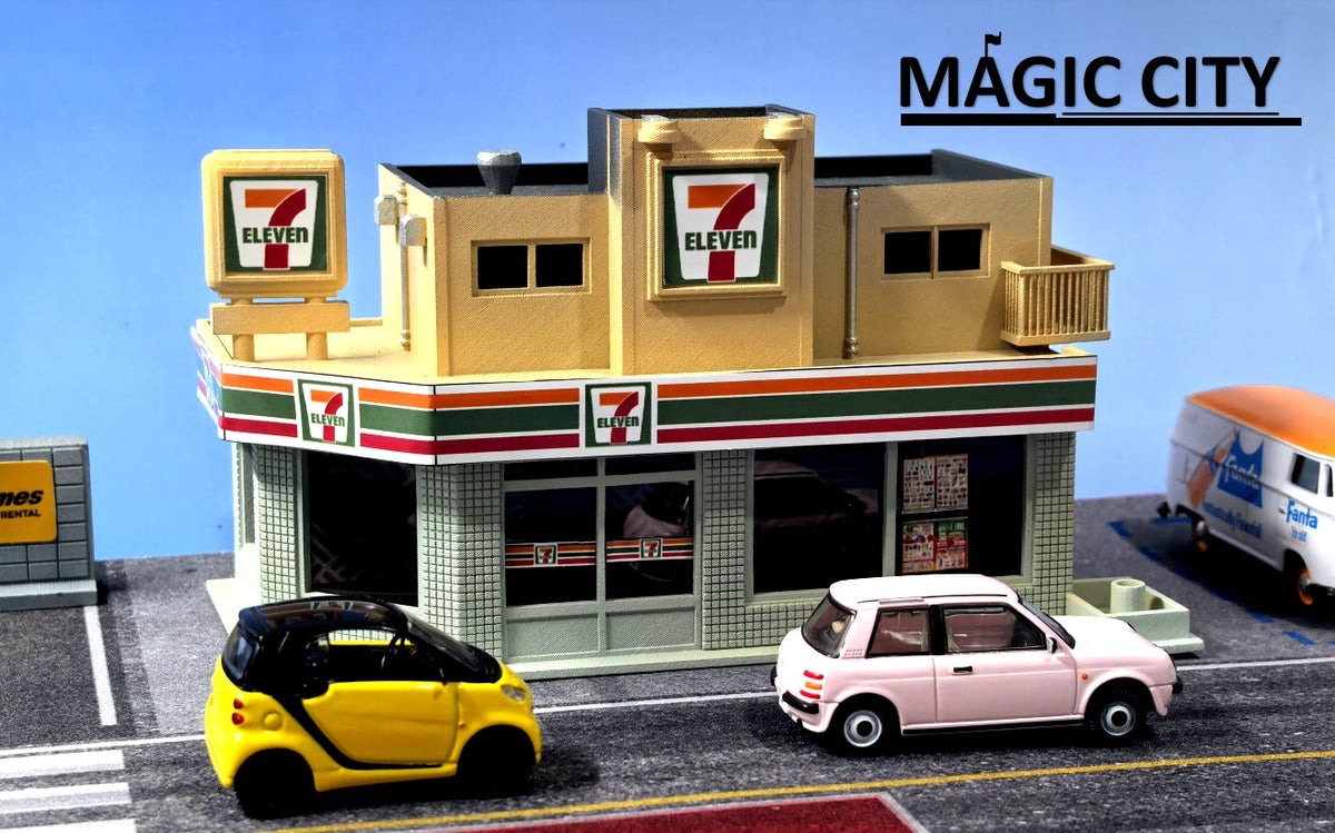 Magic City 1:64 7-Eleven Convenience Store & Parking Lot 110082