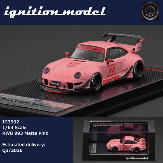 [Preorder] Ignition Model 1:64 Porsche RWB 993 Matte Pink IG3992