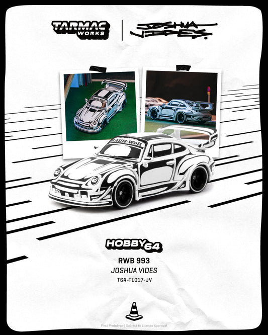Tarmac Works 1:64 RWB 993 – Designed by JOSHUA VIDES – Hobby64 T64-TL017-JV