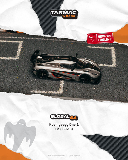 Tarmac Works 1:64 Koenigsegg One:1 – Mijo Exclusives – Global64 T64G-TL054-SL