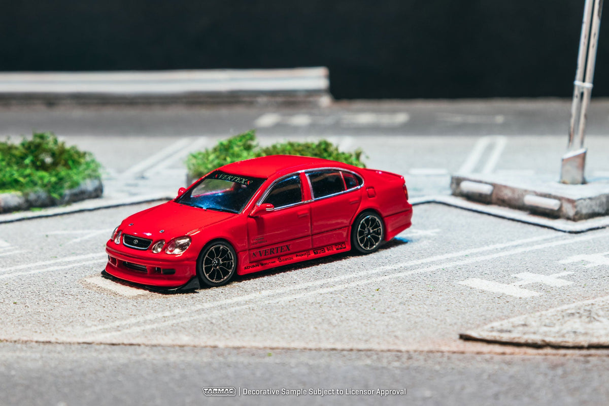 [Preorder] Tarmac Works 1:64 VERTEX Toyota Aristo JZS161 – Red- Mijo Exclusives – Global64 T64G-081-RE