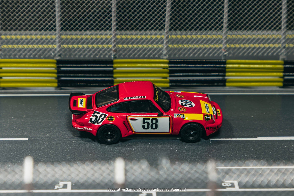 [Preorder] Tarmac Works x Schuco 1:64 Porsche 911 Carrera RSR 3.0 24h Le Mans 1975 #58 – Red T64S-024-75LM58