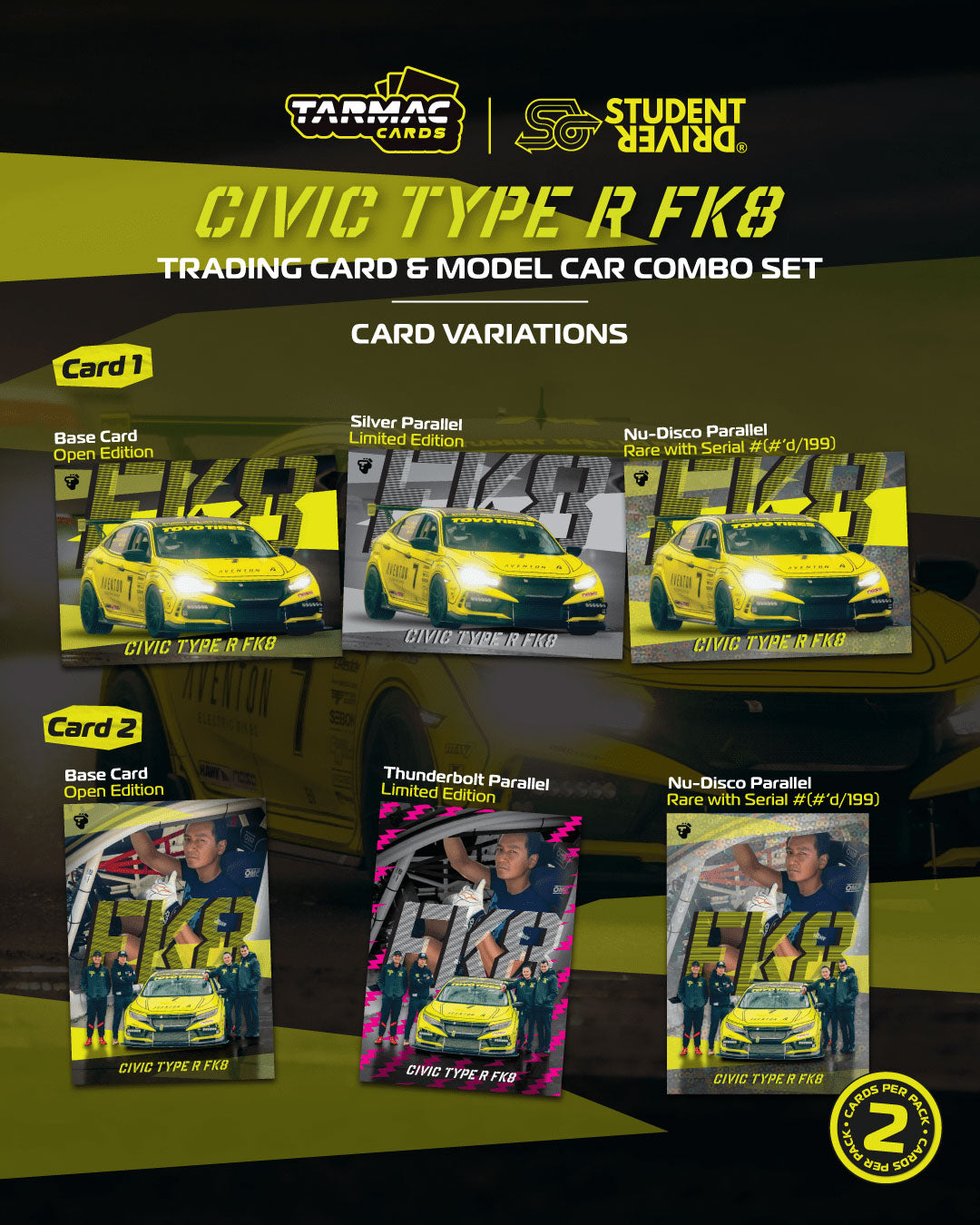 [Preorder] Tarmac Works 1:64 Honda Civic TYPE R FK8 NASA Western Endurance Racing Championship 2022 T64-TL014-SD07