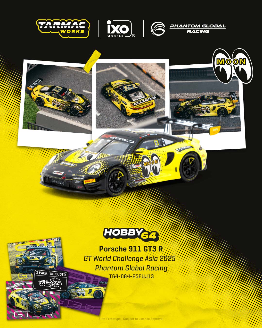 [Preorder] Tarmac Works 1:64 Porsche 911 GT3 R GT World Challenge Asia 2025 T64-084-25FUJ13