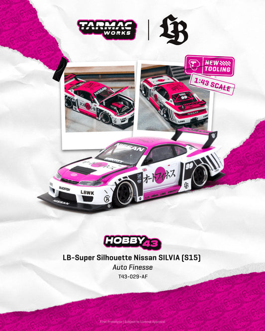 [Preorder] Tarmac Works 1:43 LB-Super Silhouette Nissan SILVIA (S15) Auto Finesse T43-029-AF