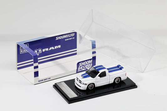 GCD 1:64 Shoom64 Dodge 2003 RAM SRT-10 White (LHD) SHOOM-103-005
