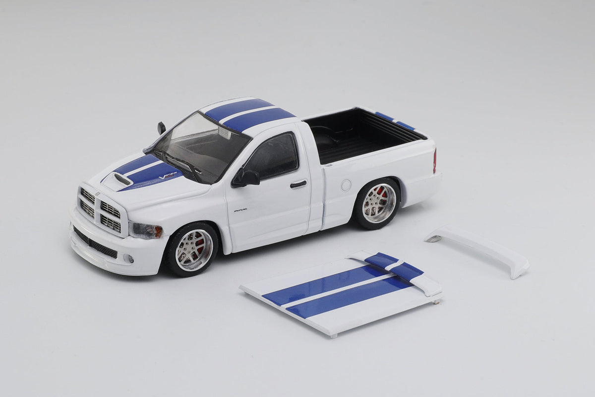 GCD 1:64 Shoom64 Dodge 2003 RAM SRT-10 White (LHD) SHOOM-103-005