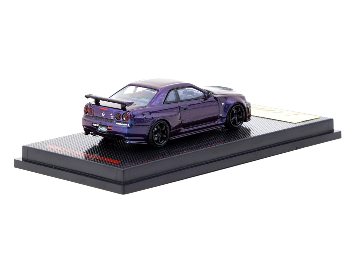 Ignition Model X Tarmac Works 1:64 Nismo R34 GT-R Z-tune Purple Metallic IG3839