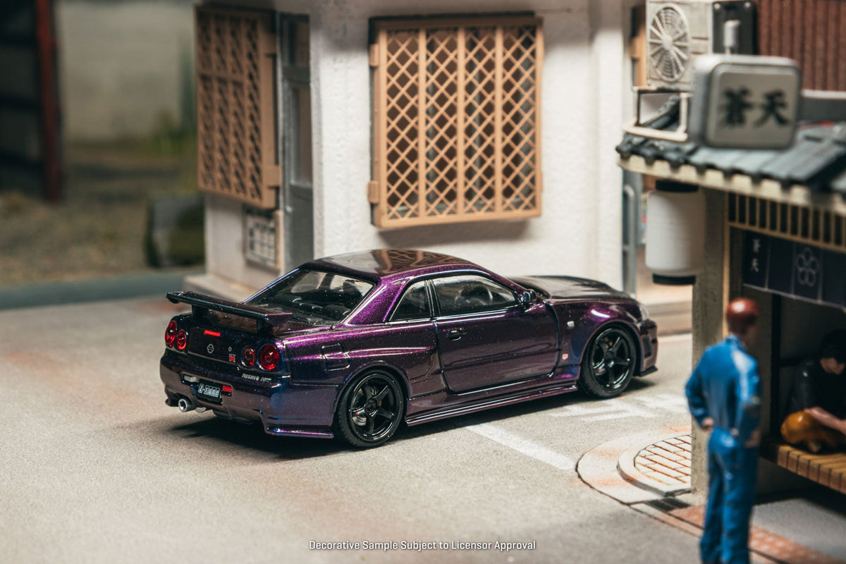 Ignition Model X Tarmac Works 1:64 Nismo R34 GT-R Z-tune Purple Metallic IG3839