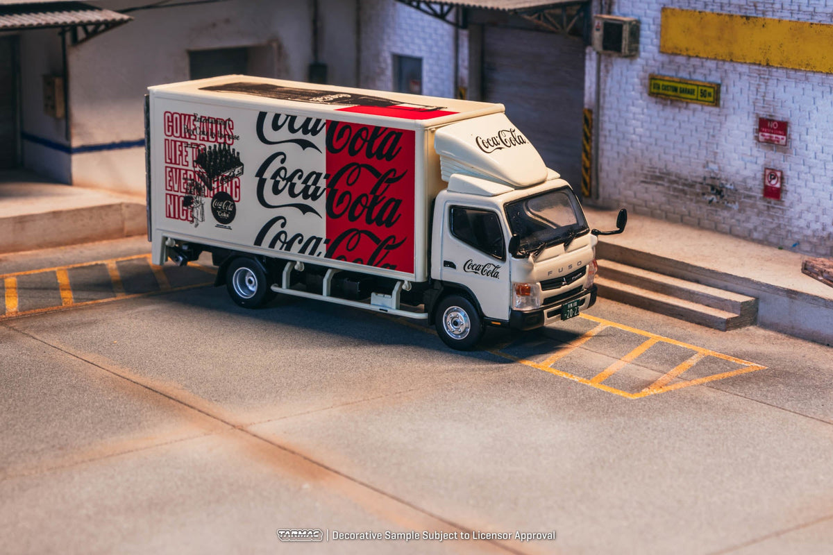 [Preorder] Tarmac Works 1:64 Mitsubishi Fuso Canter COCA- COLA T64T-TL002-CC