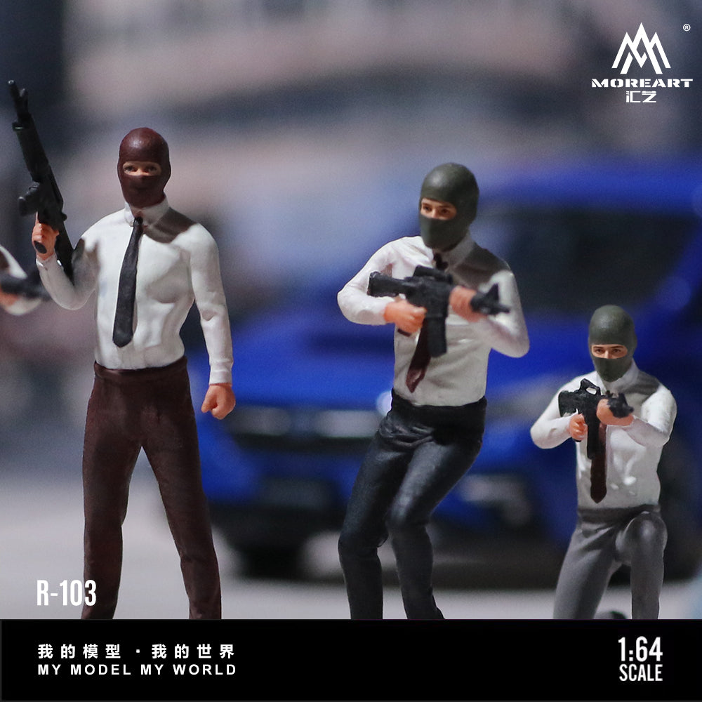 [Preorder] MoreArt 1:64 Bandit Suit Figure Set A MO223103