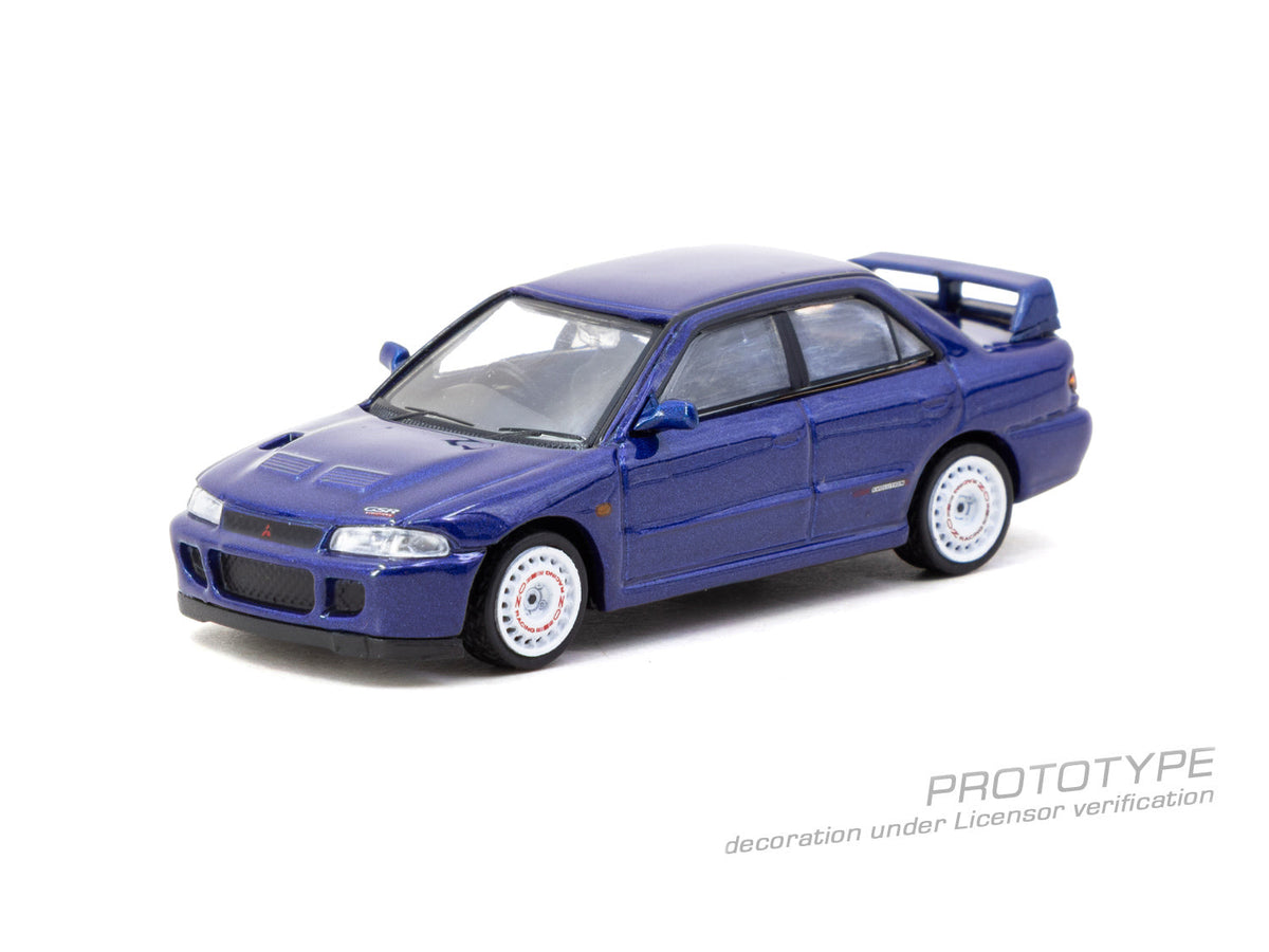 [Preorder] Tarmac Works 1:64 Mitsubishi Lancer GSR Evolution II – Blue T64G-049-BL-B