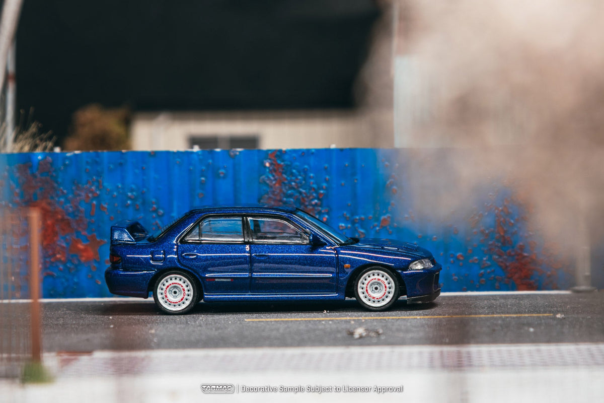 [Preorder] Tarmac Works 1:64 Mitsubishi Lancer GSR Evolution II – Blue T64G-049-BL-B