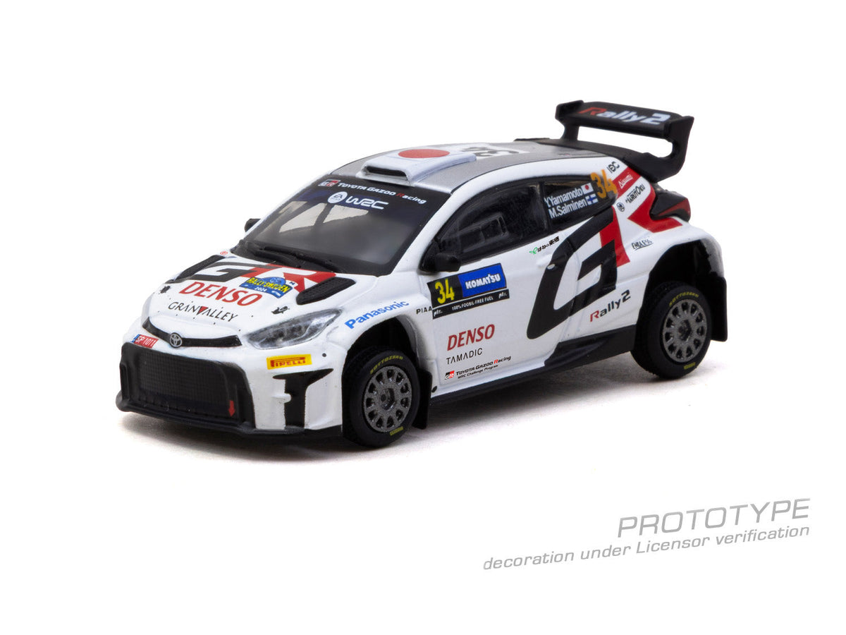 [Preorder] Tarmac Works 1:64 Toyota GR Yaris Rally2 Rally Sweden 2024 Yuki Yamamoto / Marko Salminen – Hobby64 T64-092-24RS34