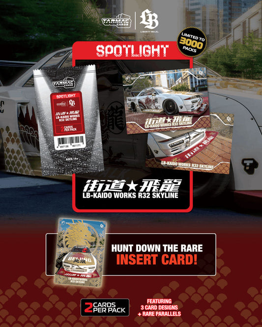 [Preorder] Tarmac Cards Spotlight - LB-KAIDO WORKS R32 SKYLINE "Flying Dragon" 2 card pack TC-LBR32-DSL