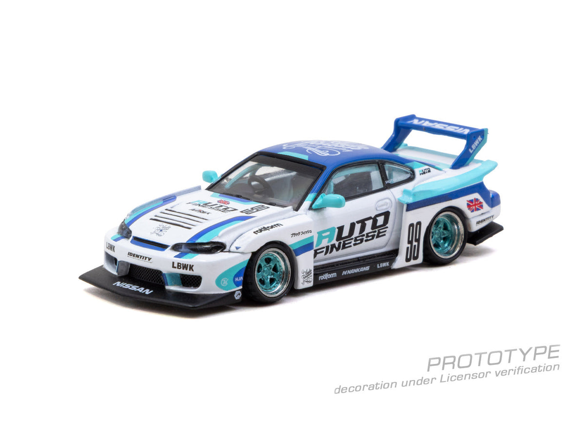 [Preorder] Tarmac Works 1:64 LB-Super Silhouette Nissan SILVIA (S15) Auto Finesse – White – Hobby64 T64-091-AF