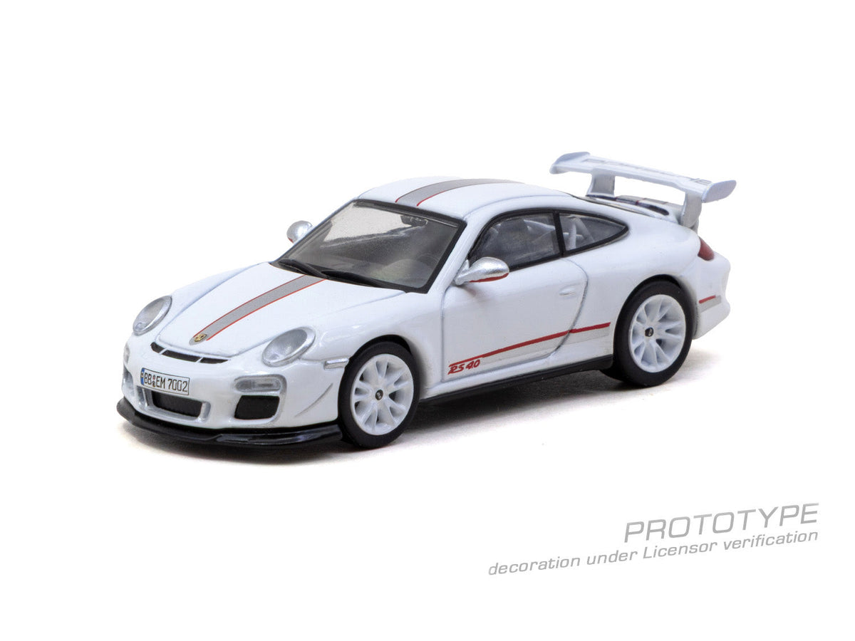 [Preorder] Tarmac Works 1:64 Porsche 911 GT3 RS 4.0 (997.2) White T64G-091-WH