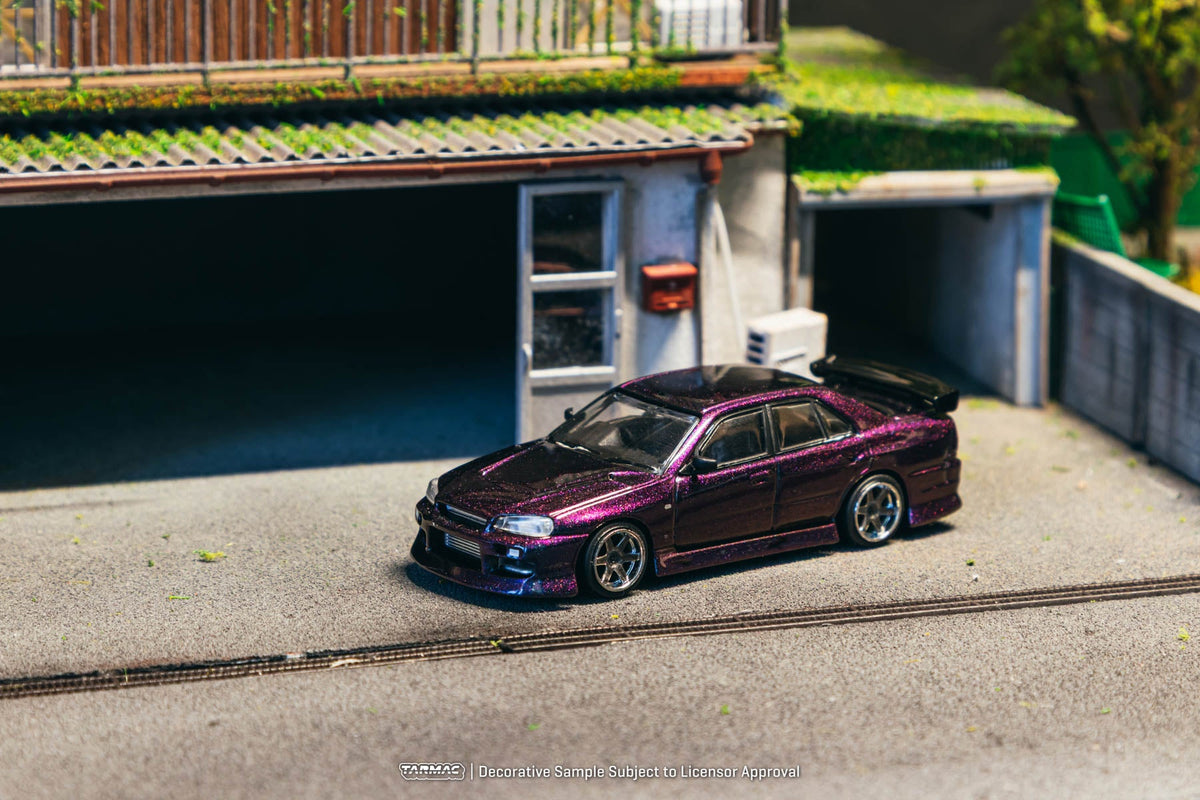 [Preorder] Tarmac Works 1:64 URAS Skyline ER34 Midnight Purple T64G-088-MP