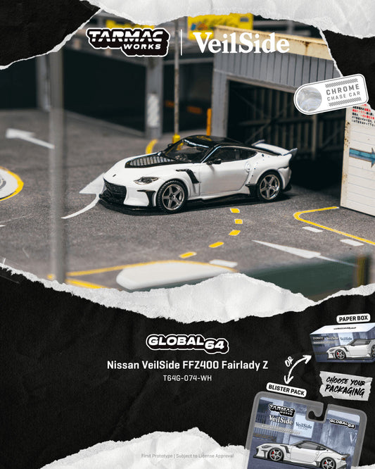 [Preorder] Tarmac Works 1:64 Nissan VeilSide FFZ400 Fairlady Z White T64G-074-WH