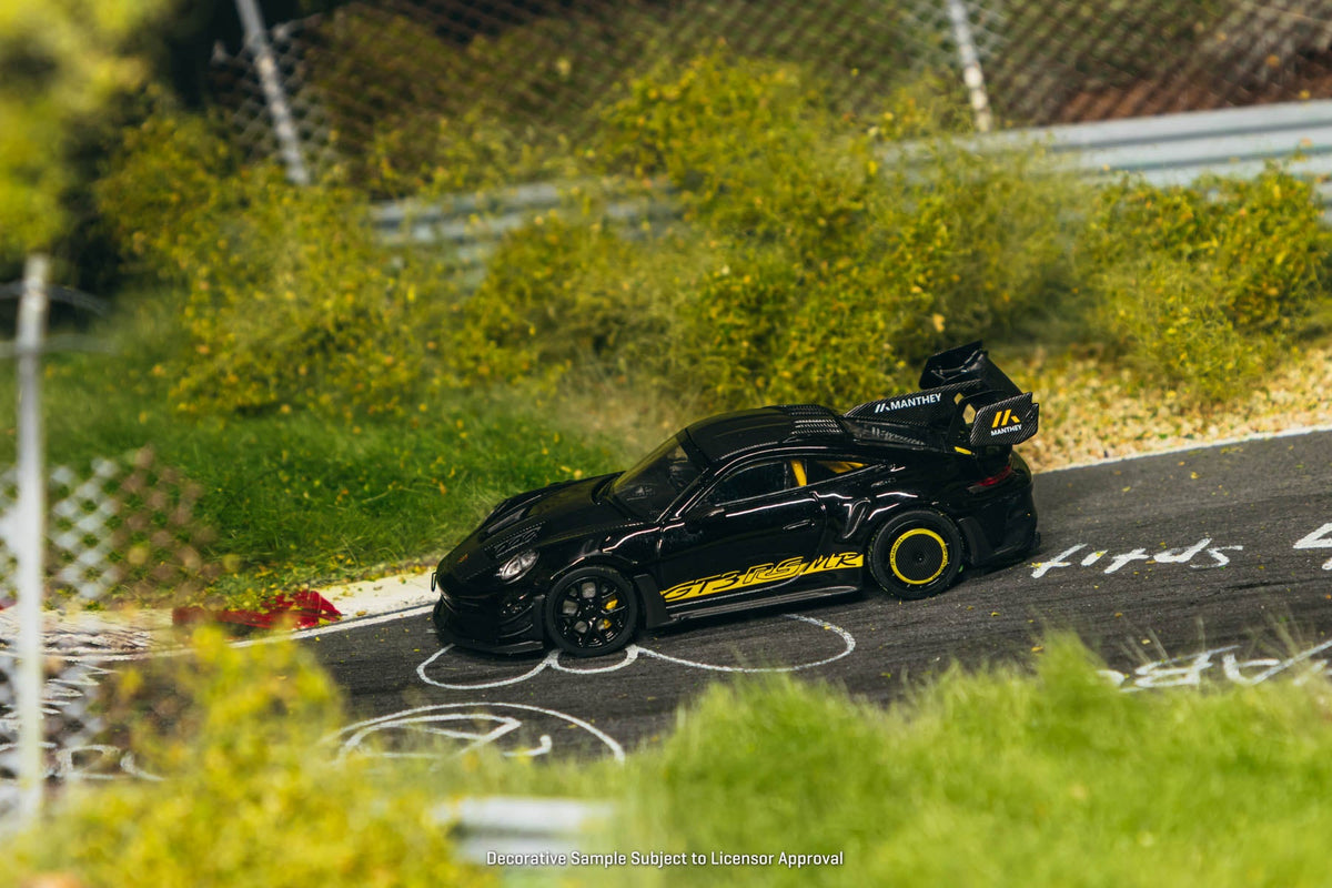 [Preorder] Tarmac Works 1:64 Porsche GT3RS (992.2) MR Black Yellow T64MC-023-BR