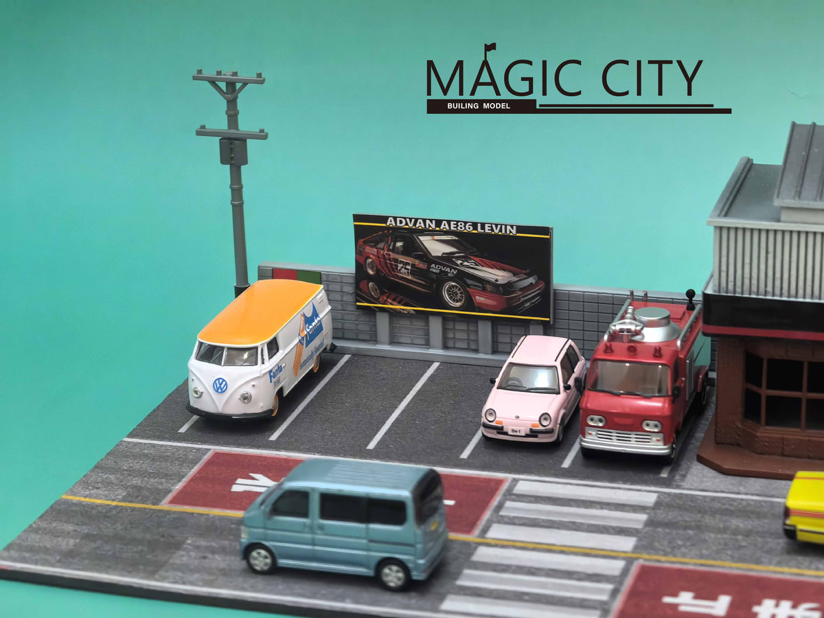 [Preorder] Magic City 1:64 Japanese ADVAN Tuning & Repair Garage Diorama 110089