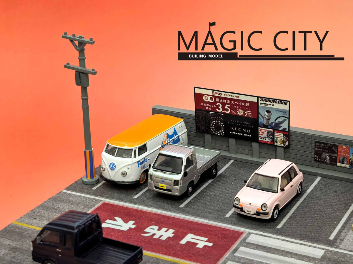 [Preorder] Magic City 1:64 Japanese Bridgestone Tire & Wheel Tuning & Repair Garage Diorama 110090