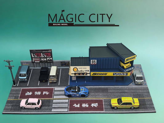[Preorder] Magic City 1:64 Japanese SPOON Tuning & Omurice Shop Diorama 110092