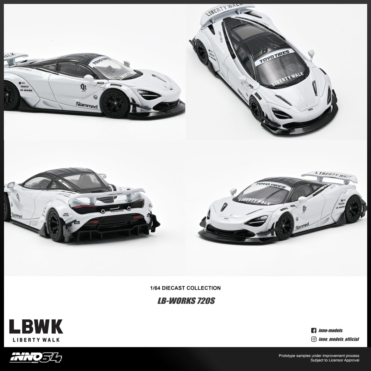 [Preorder] Inno64 1:64 LIBERTY WALK 720S IN64-LBWK720S-01