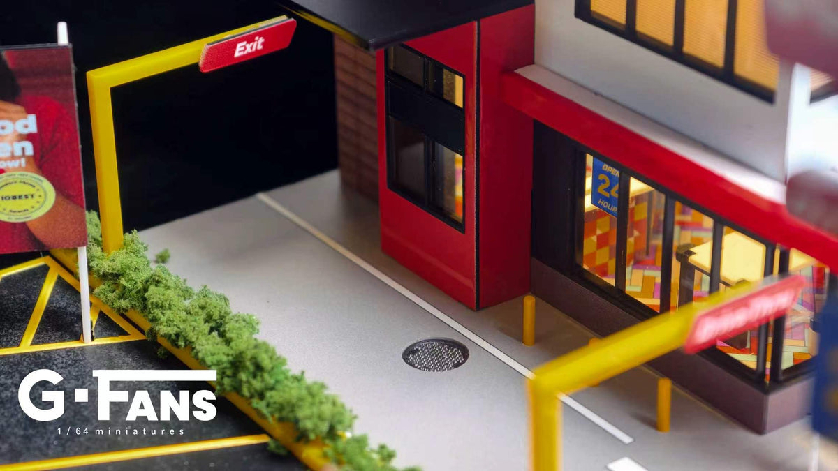 [Preorder] G.Fans 1:64 Fried Chicken Shop Diorama 710040