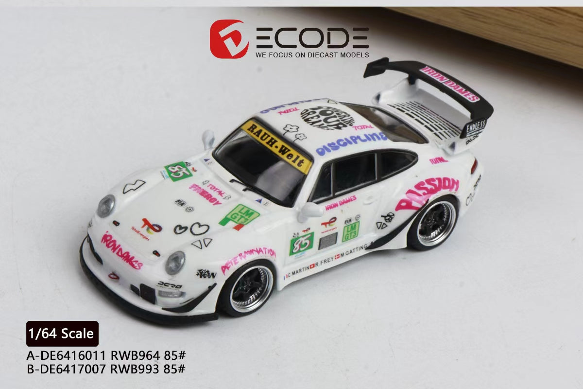 Decode 1:64 Porsche #85 Iron Dames Livery (2 Versions)