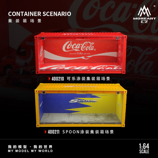 MoreArt 1:64 Coca Cola and Spoon Container Scenario MO400210/MO400211
