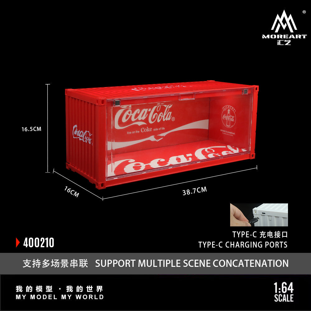 MoreArt 1:64 Coca Cola and Spoon Container Scenario MO400210/MO400211