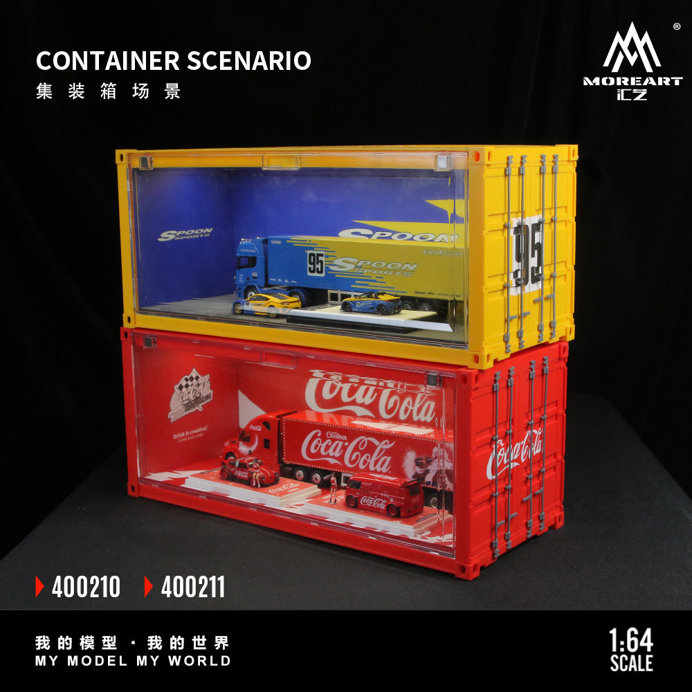 MoreArt 1:64 Coca Cola and Spoon Container Scenario MO400210/MO400211