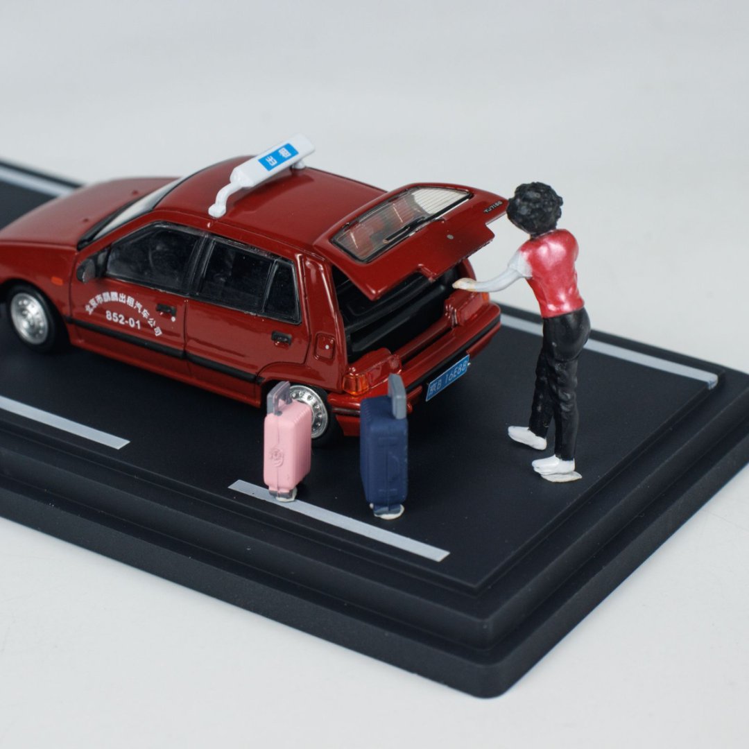 BM Creations 1:64 Daihasui Charade Beijing Taxi HEC 64B0445
