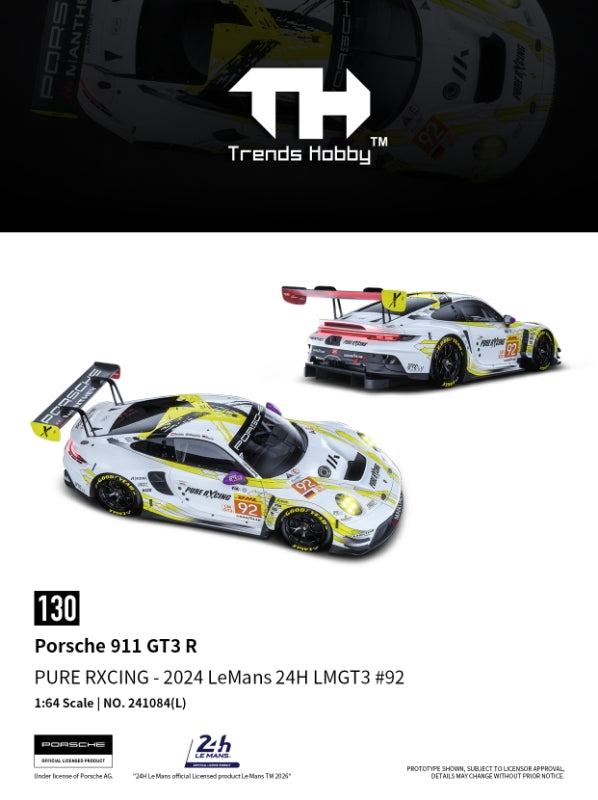 [Preorder] Trends Hobby 1:64 Porsche 911 GT3 R - LeMans 24H 2024 #92 241084(L)