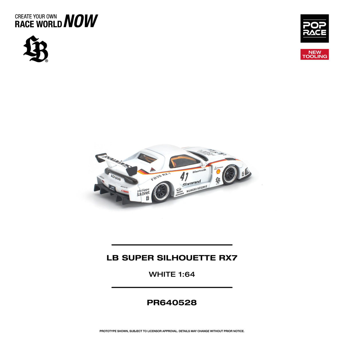 [Preorder] POPRACE 1:64 LB SUPER SILHOUETTE RX7 (FD3S) PR640528