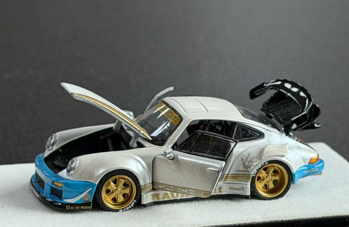 [Preorder] PGM 1:64 Porsche RWB 930 White pgm-640211  (2 Versions)