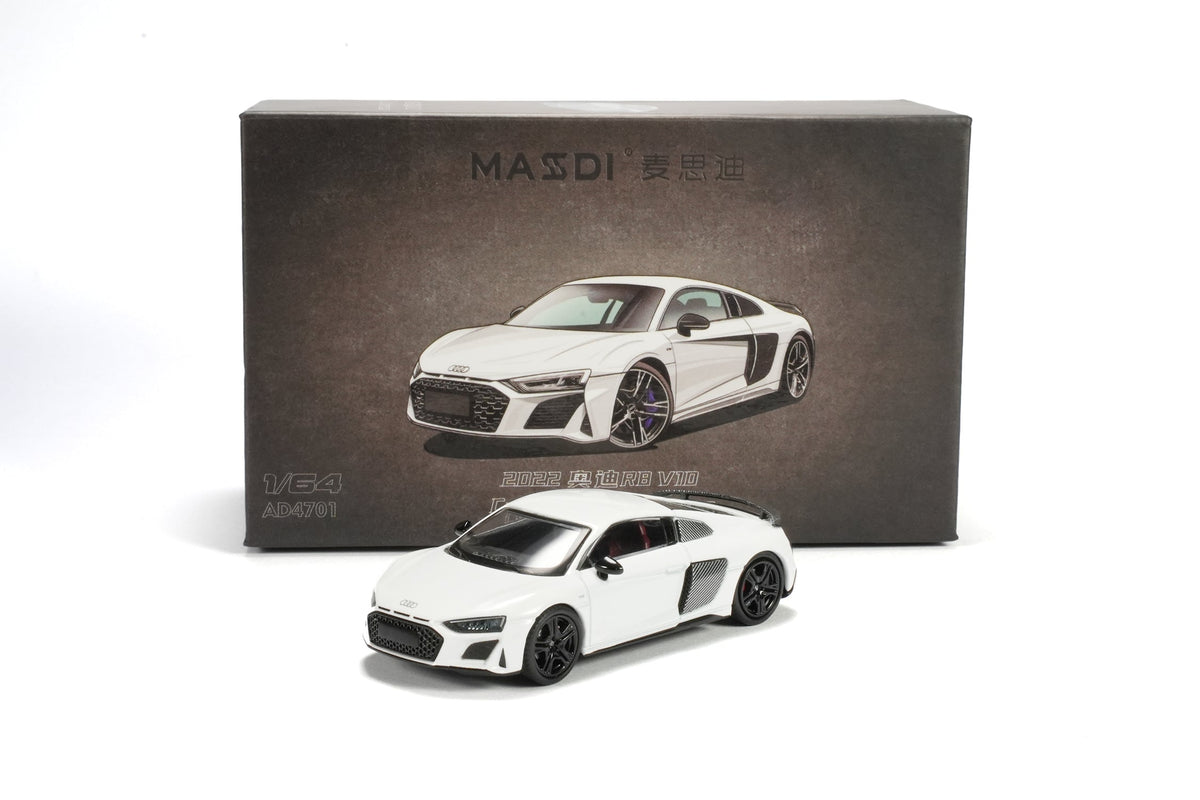 Massdi 1:64 Audi R8 V10 Coupe Performance 2022 (8 Colours)