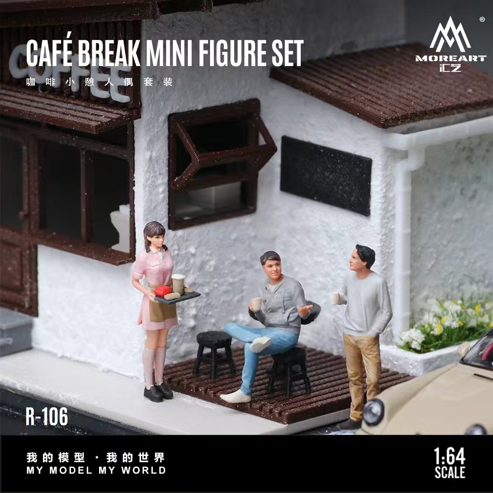 [Preorder] MoreArt 1:64 Cafe Break Mini Figure Set MO223106