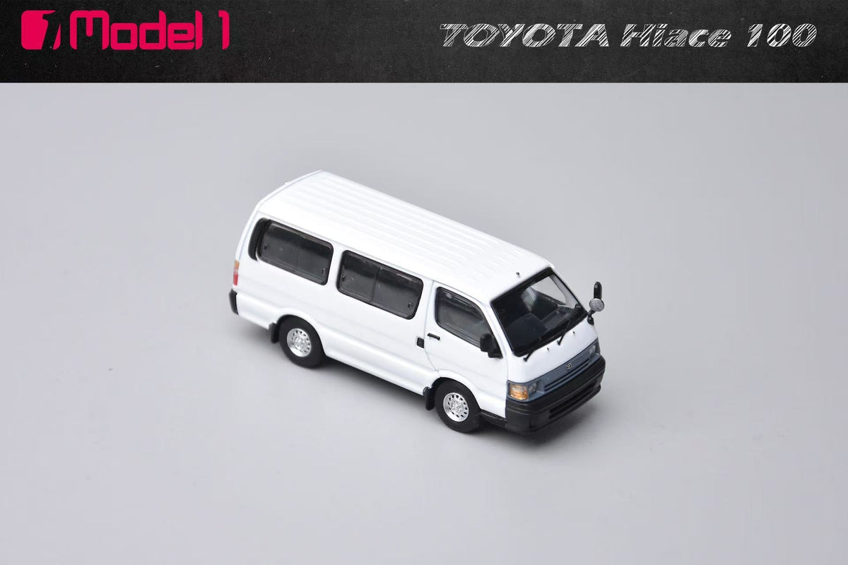 [Preorder] Model One 1:64 Toyota Hiace MK4 H100 White