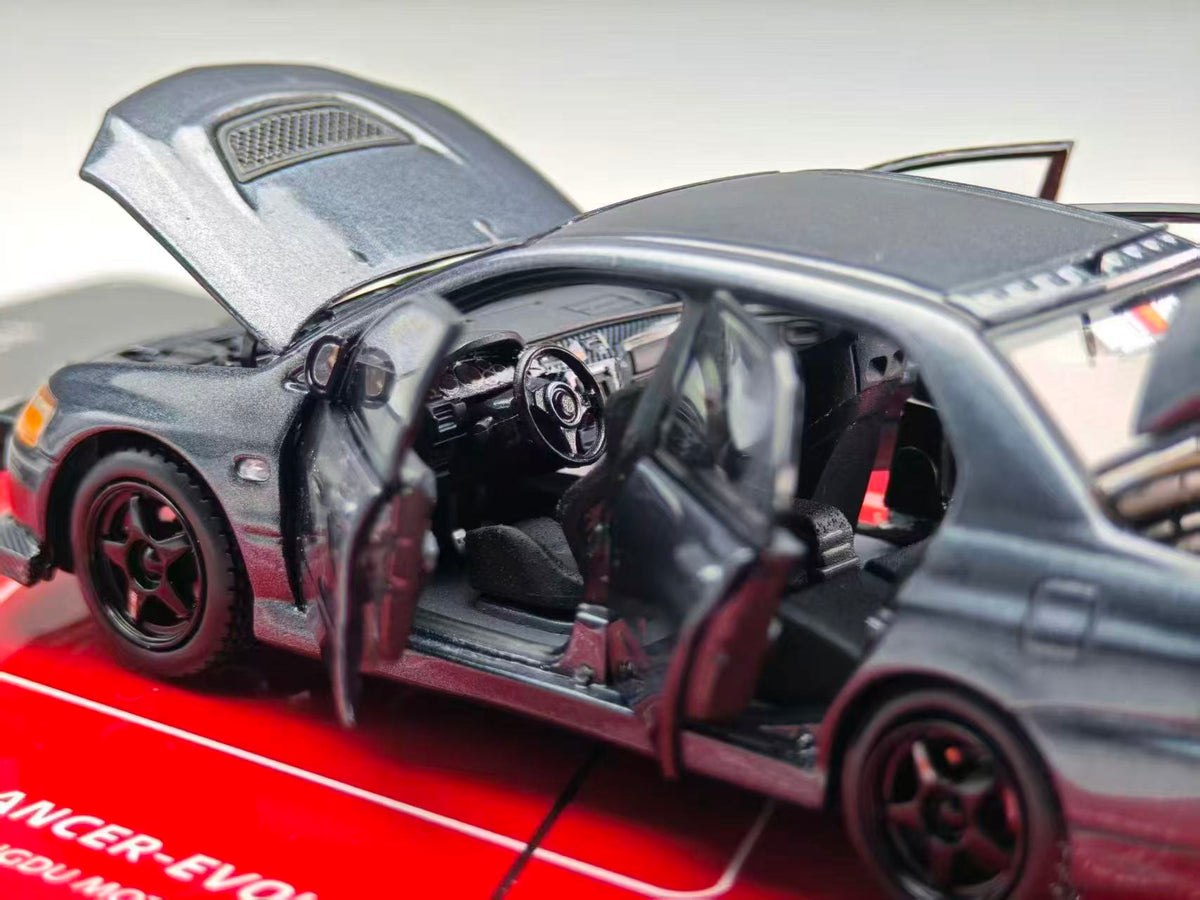 [Preorder] GatherJoy 1:43 Mitsubishi Lancer Evolution Ⅸ RALLIART Metallic Gun Grey