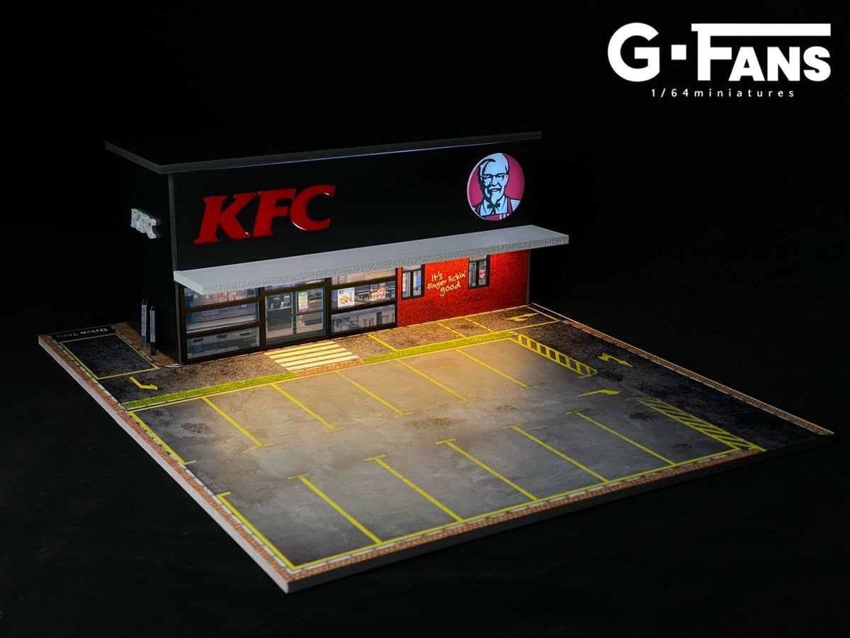 G.Fans 1:64 Diorama KFC Fast Food Building 710014