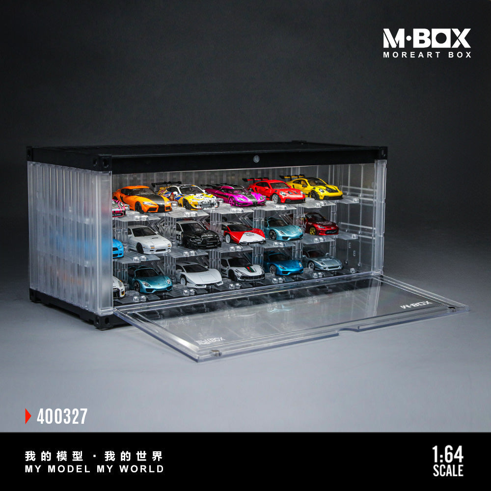 [Preorder] MBOX x PITBOX 1:64 TRANSPARENT THREE-DIMENSIONALPARKING RACK SCENE MB400327