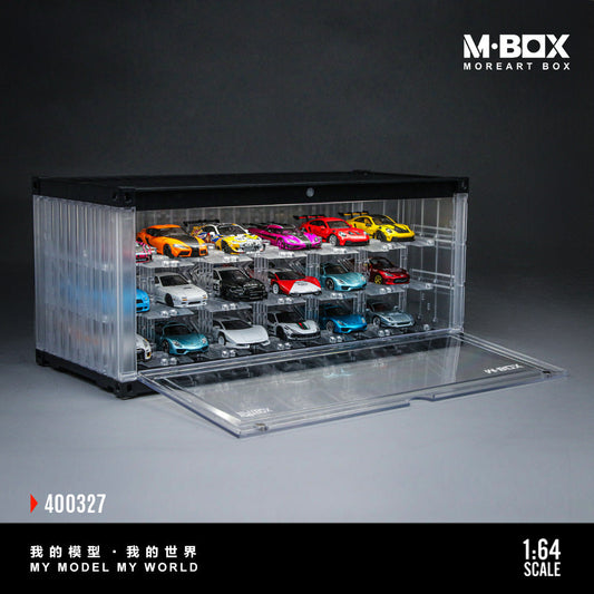 [Preorder] MBOX x PITBOX 1:64 TRANSPARENT THREE-DIMENSIONALPARKING RACK SCENE MB400327