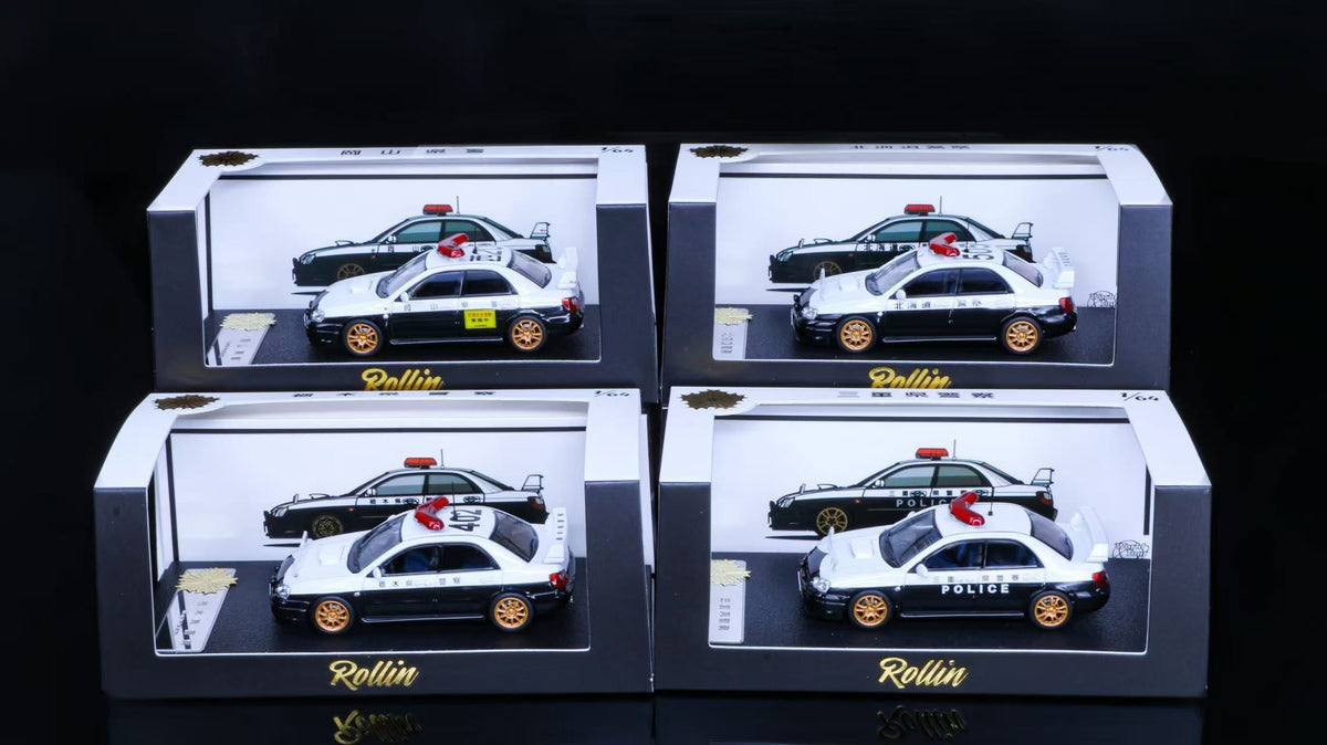 Rollin 1:64 Subaru Impreza Japanese police car (4 Versions)