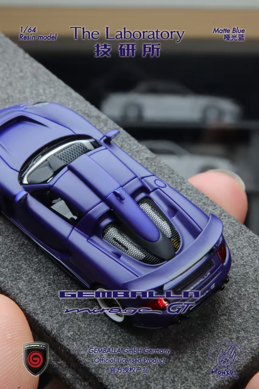 The Laboratory 1:64 Gemballa Mirage GT Matte Dark Blue