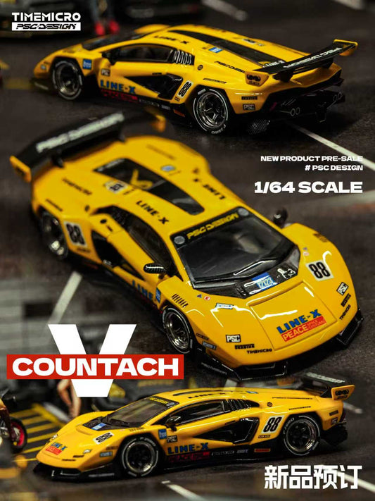 [Preorder] TimeMicro X PSC DESIGN 1:64 Lamborghini Countach “V” GT Tribute TM647709
