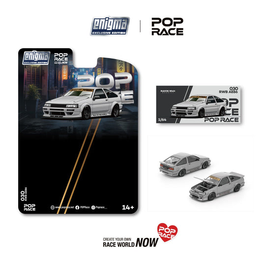 [Preorder] POPRACE 1:64 Toyota RWB AE86 Grey PRE030