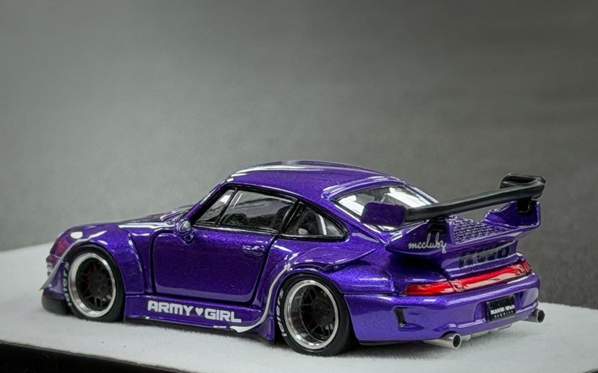 PGM 1:64 Porsche RWB 993 Metallic Purple (2 Versions) PGM-640314